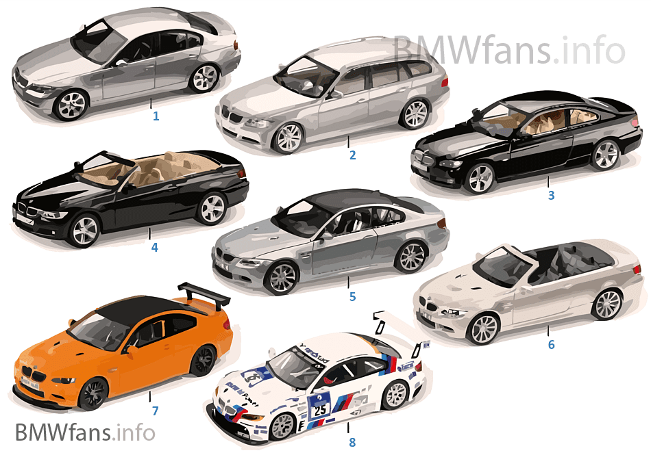 BMW Miniaturen — BMW 3er Serie 2010/11