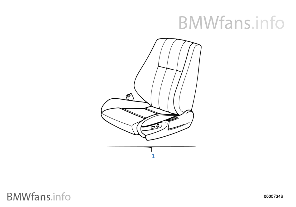 Спортивное сиденье BMW с э/регулировкой