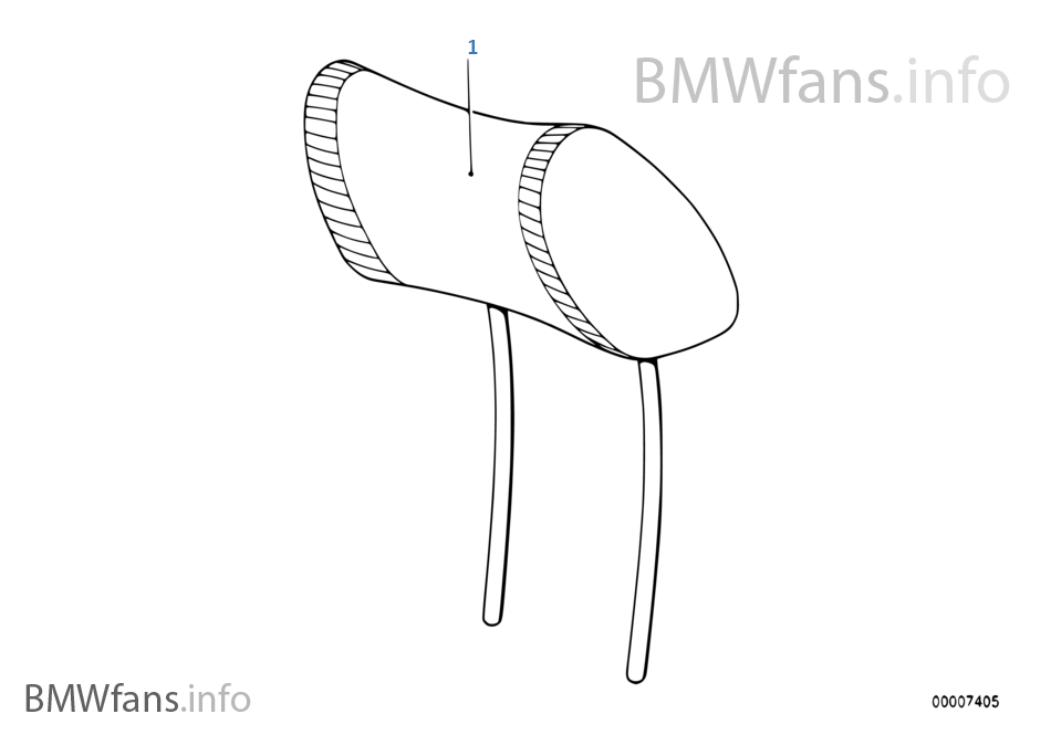 Encostos cabeça banco desportivo BMW