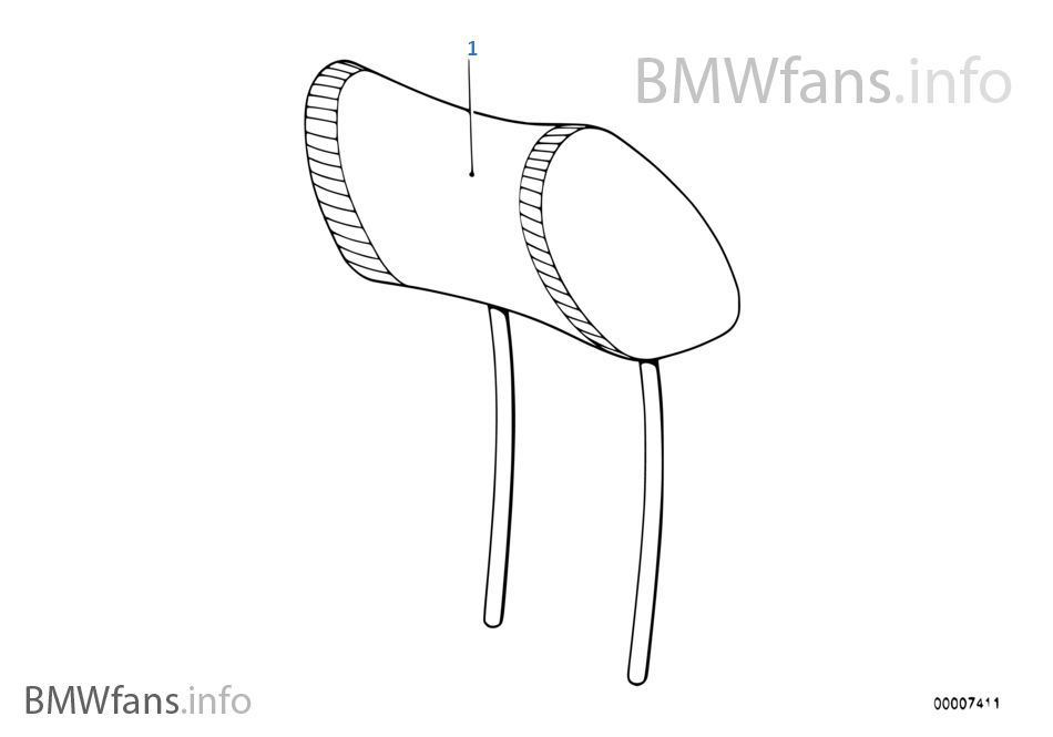 BMW 跑車座椅前部頭枕 機械/電動