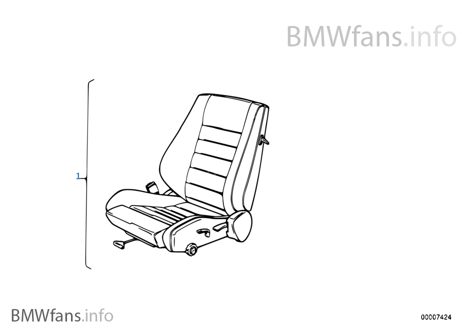 Banco desportivo BMW