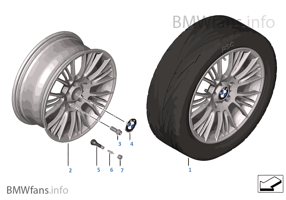 Л/c диск BMW с радиальн.спицами 388-18''
