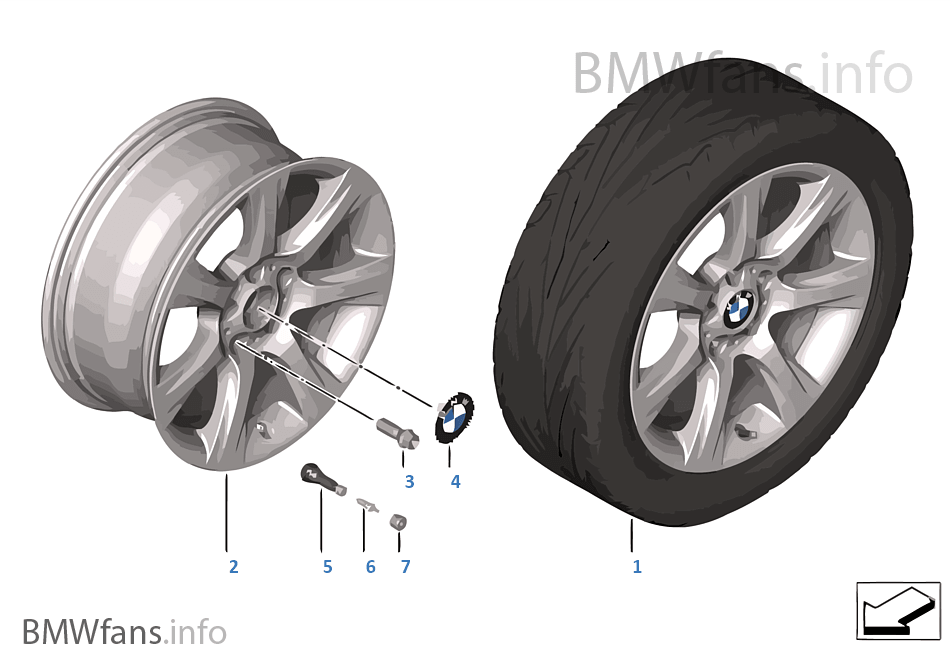 BMW LA wheel Star Spoke 396 — 18''