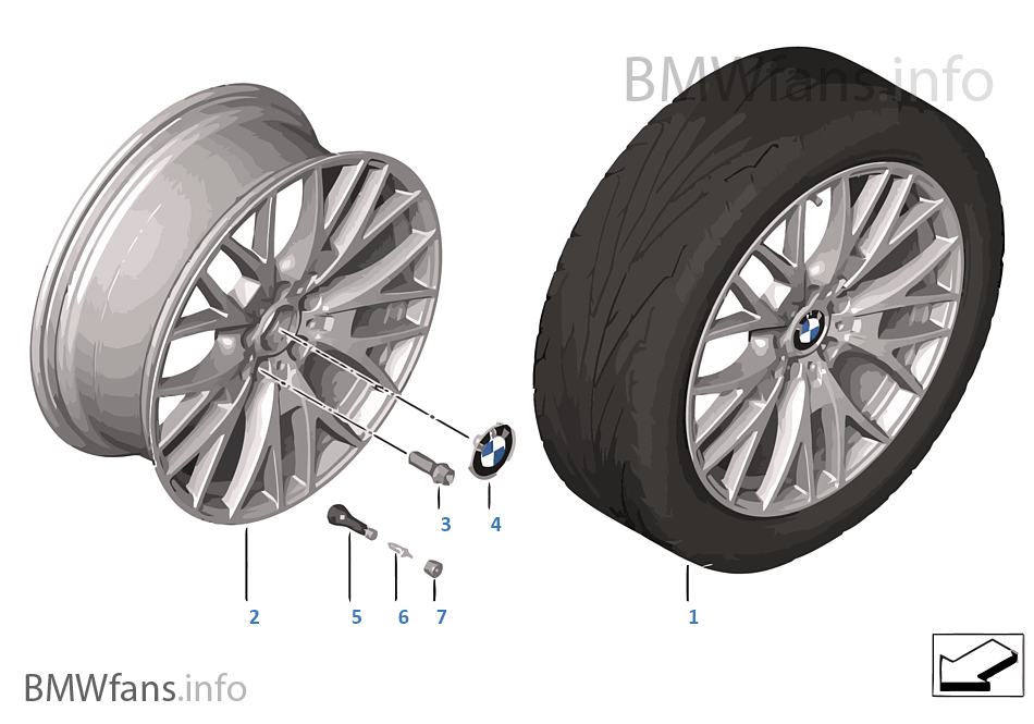 BMW 輕質鋁合金輪輞 十字輪輻 404-20''