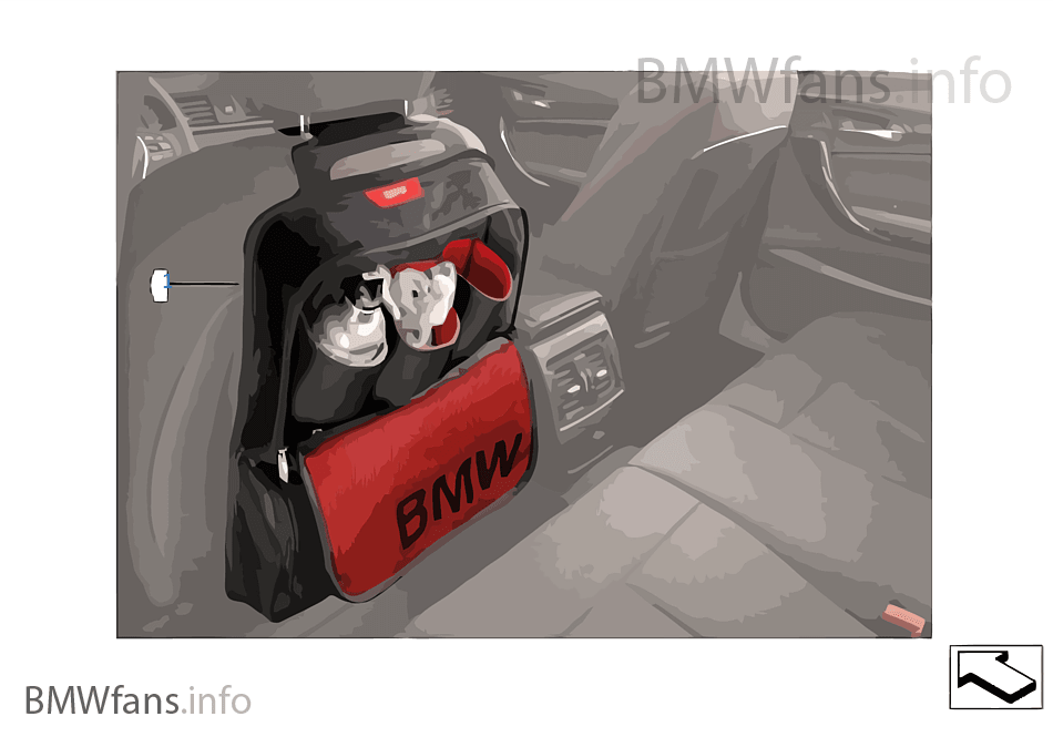 Backrest pocket BMW Lines