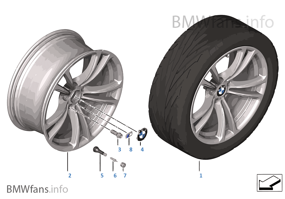 BMW LA wheel M Double Spoke 409