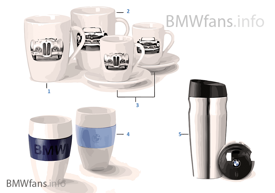 BMW 系列 - 杯子 / 瓶子 2012/13