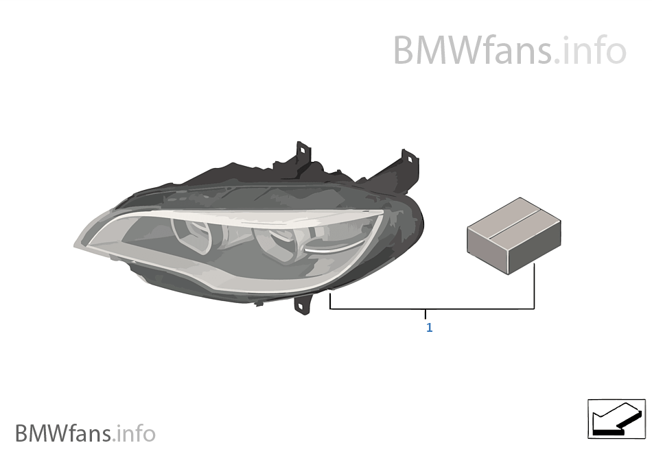 Na-inbouwset LED koplamp