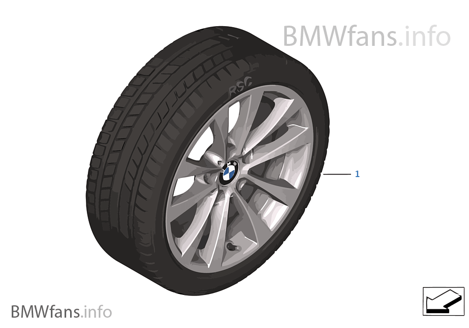 Winter wheel & tire set V-Spoke 395