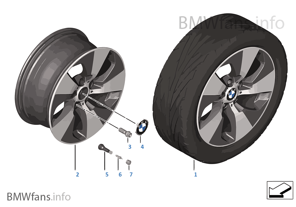 BMW LA wheel Streamline 419 — 18''