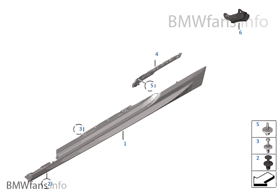 M cover for rocker panel / wheel arch