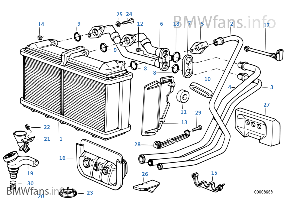 Radiator, air-condit.-automatik/microfilt