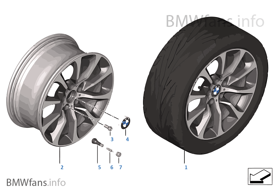 BMW LM ホイール Turbinenstyling 453-19''