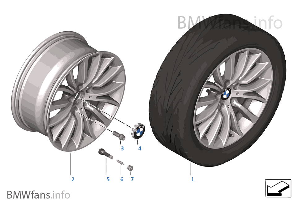BMW LA wheel Multi-Spoke 454 — 18''