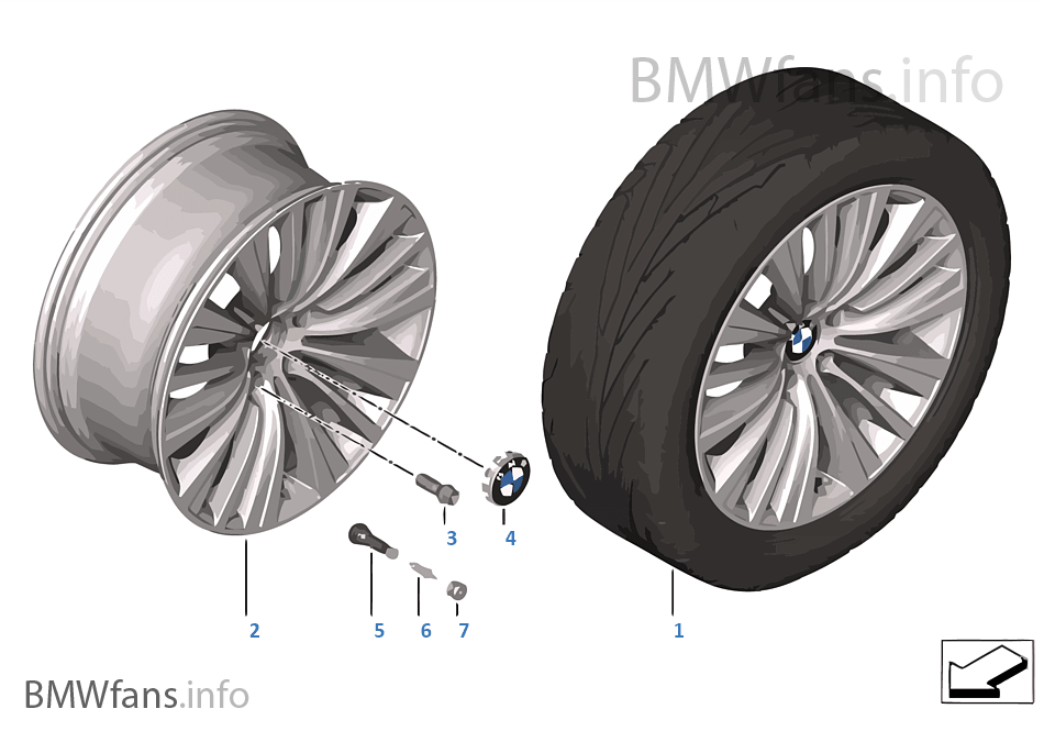 BMW LA wheel Multi-Spoke 458 — 19''