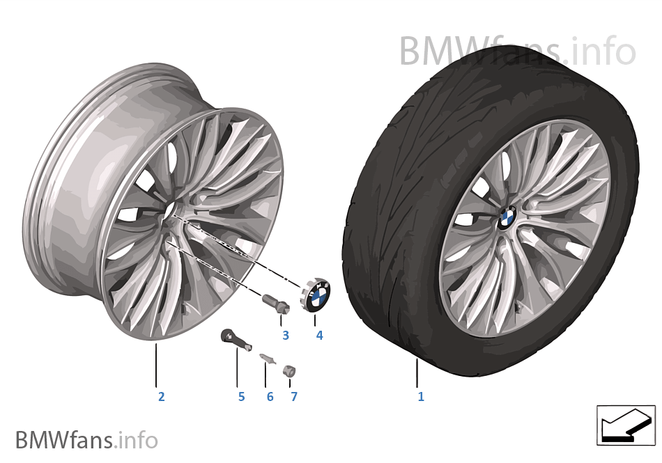 BMW LA wheel Multi-Spoke 459 — 20''