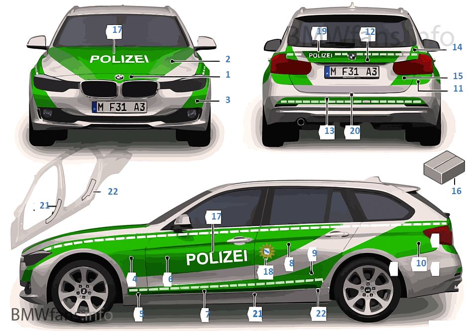 Stickers Politie, Brandweer, Ambulance
