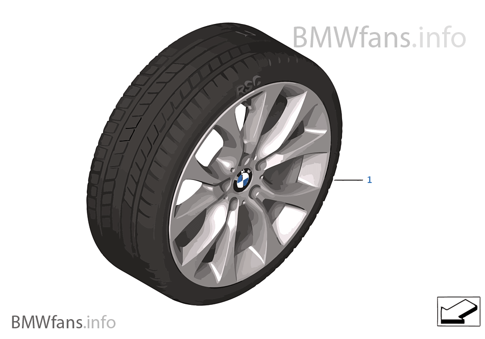 Winter wheel & tire V-Spoke 450