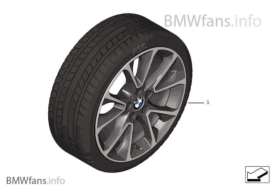 Winter wheel & tire Star Spoke 449