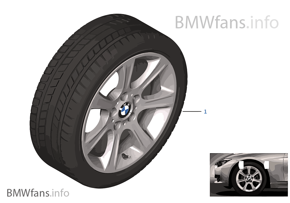 Winter wheel & tire Star Spoke 394