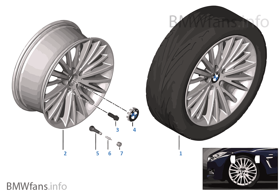 BMW LA wheel Multi-Spoke 399 — 19''