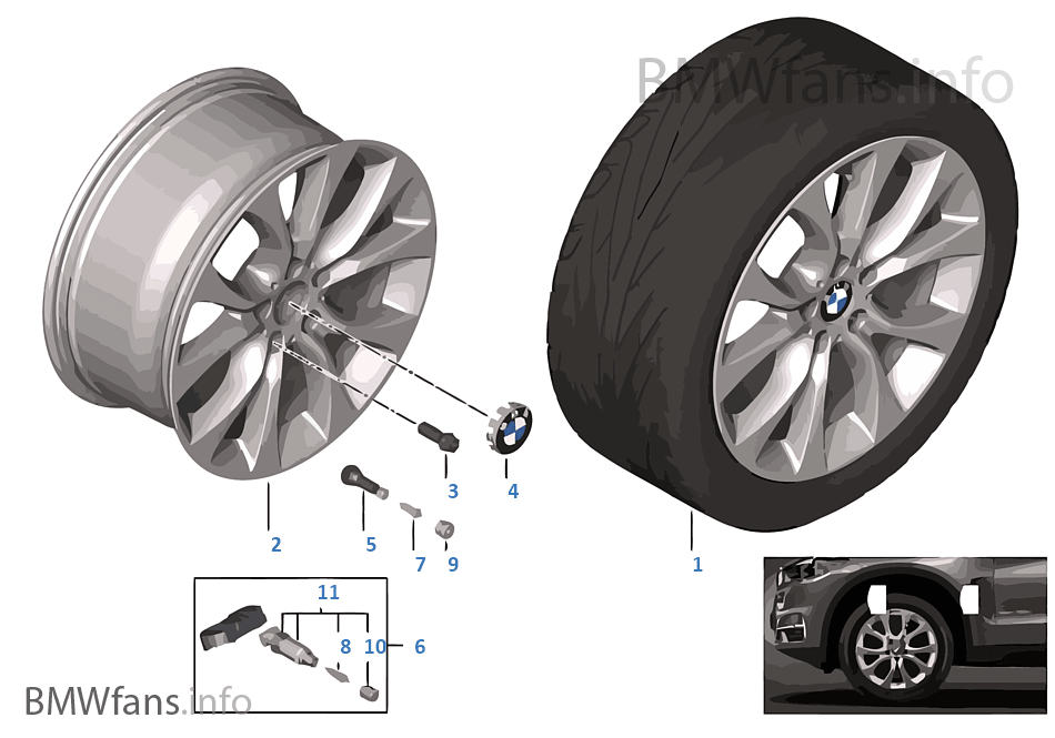 BMW LA wheel V-Spoke 450 — 19''