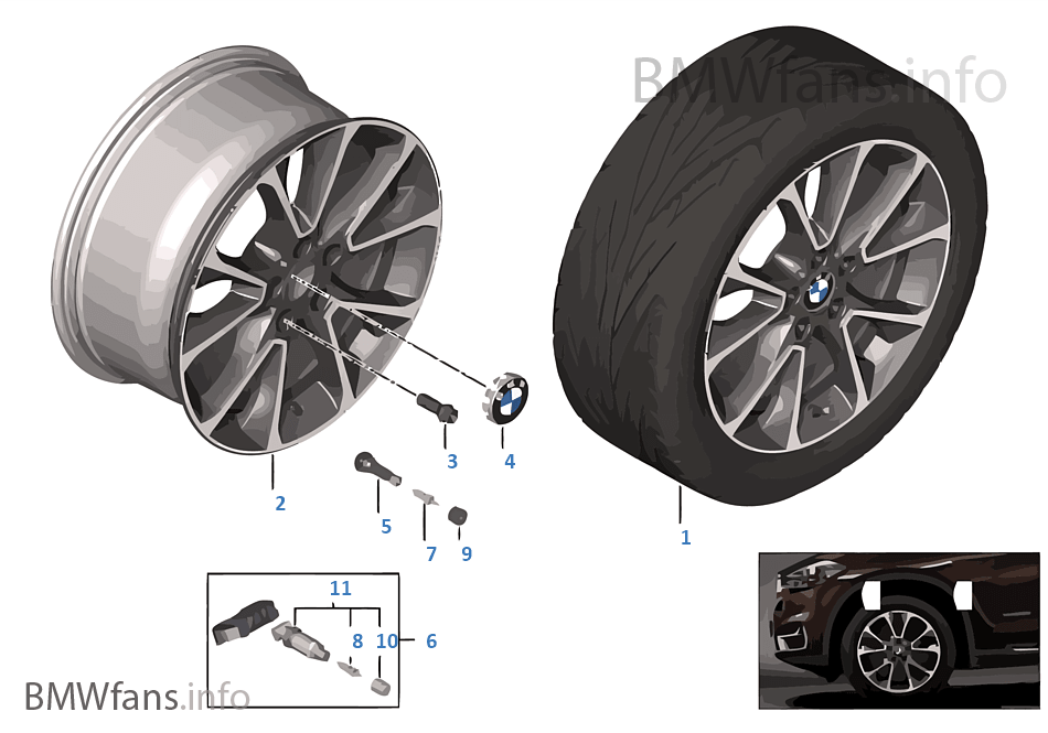 BMW LA wheel Star Spoke 449 — 19''