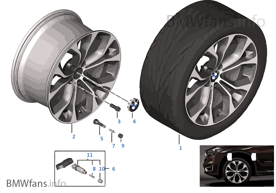 BMW LA wheel Y-Spoke 451 — 20''