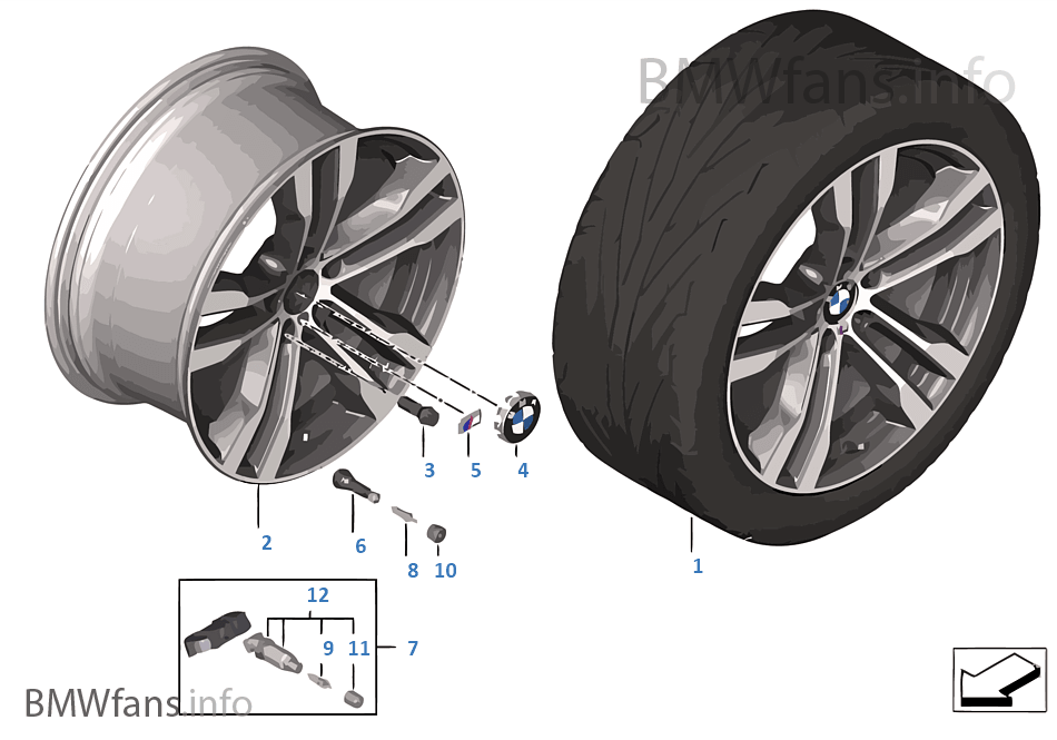 BMW LA wheel M Double Spoke 468 — 20''