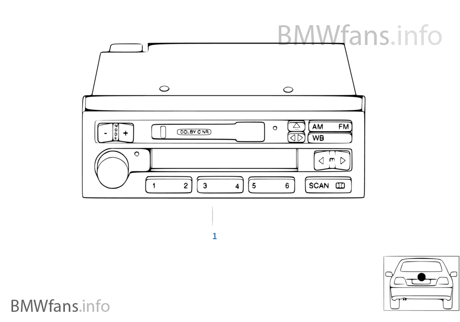 Радиоприемник BMW
