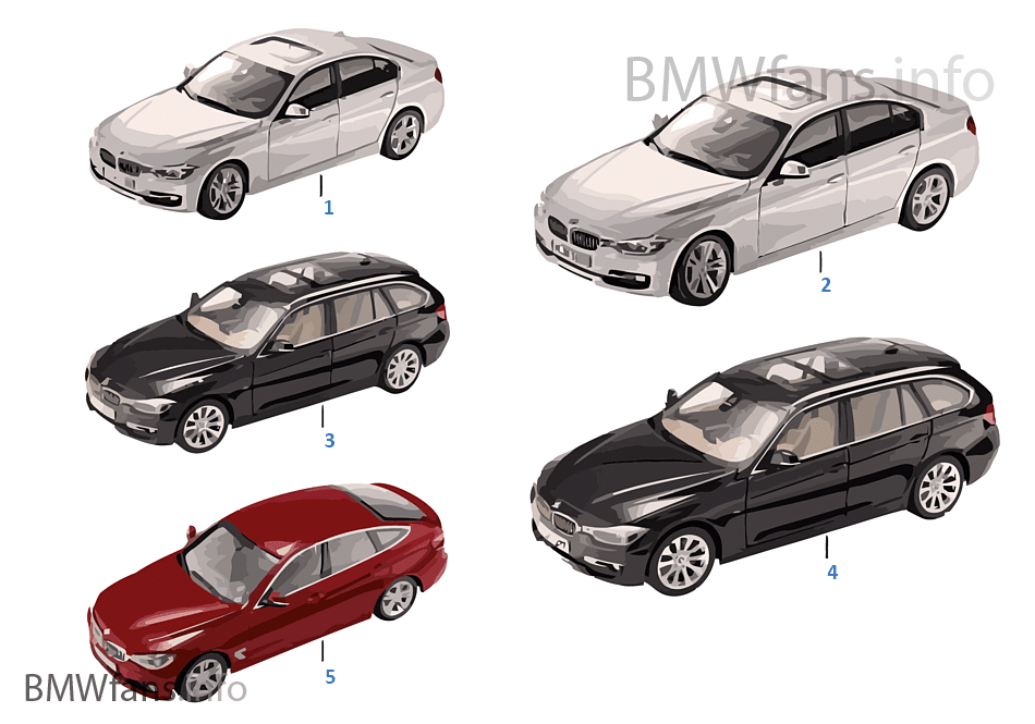 BMW Miniaturen — BMW 3er Serie 2013/14