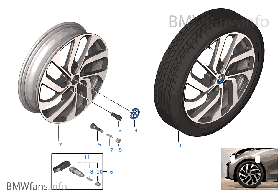 BMW i LA wheel Turbine Styling 428 — 19