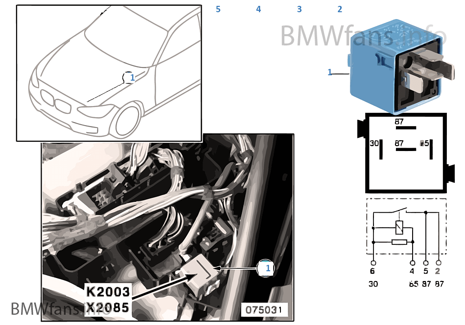 Relay for DDE 3.0 K2003 BMW 3' E46 320d M47 Europe