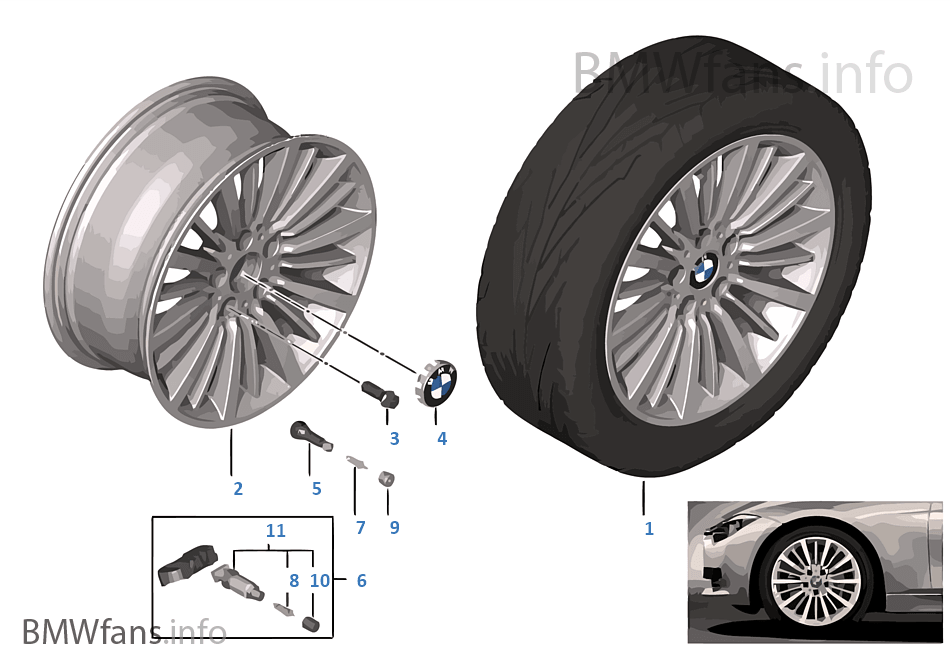 BMW LA wheel Multi-Spoke 416 — 18''