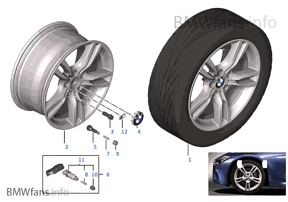 BMW LA wheel M Star-Spoke 400 — 18''