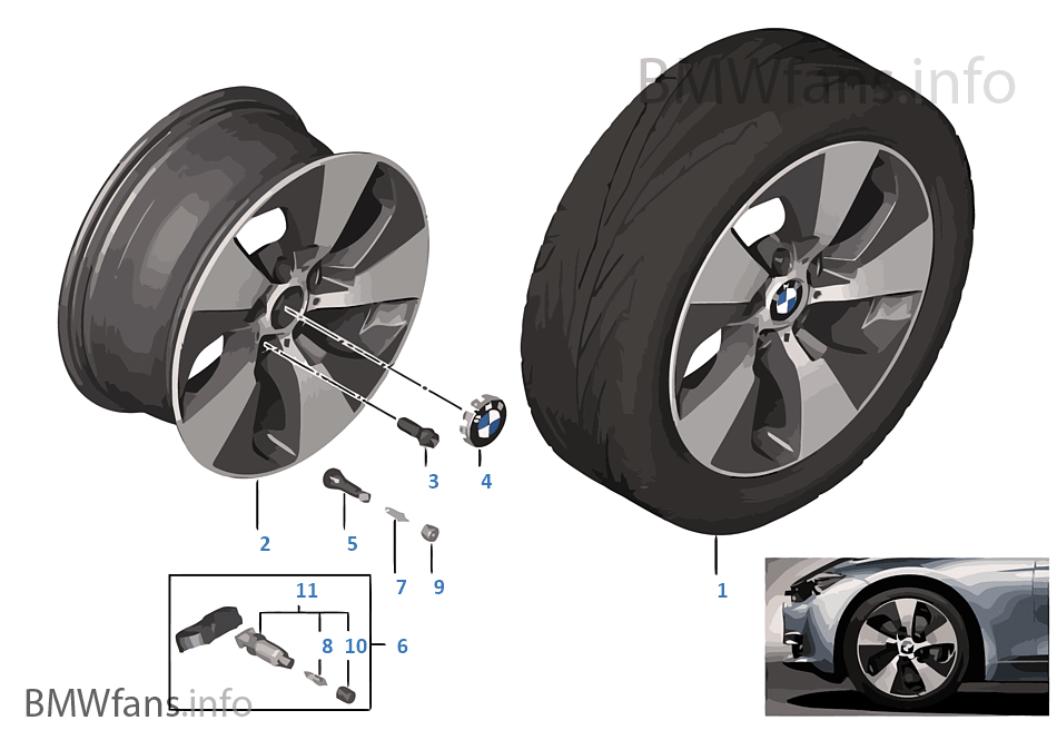 BMW LA wheel Streamline 419 — 18''