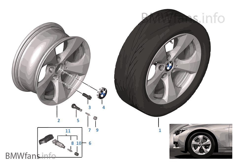 BMW LA wheel Streamline 306 — 16''