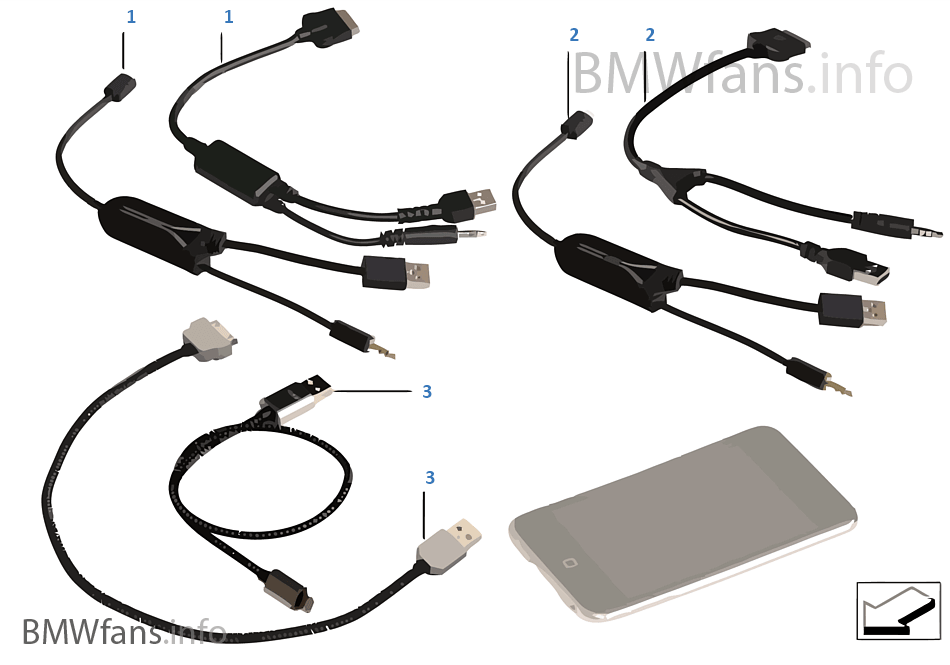 Adapter kabla Apple iPod / iPhone