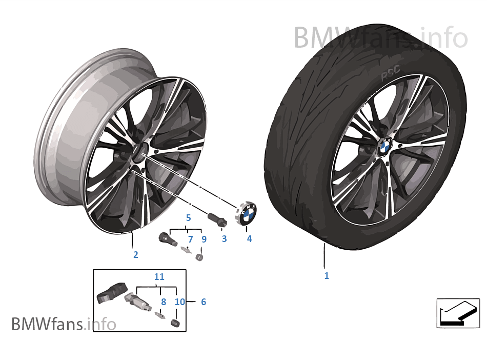 BMW LA wheel Star Spoke 660 — 20''