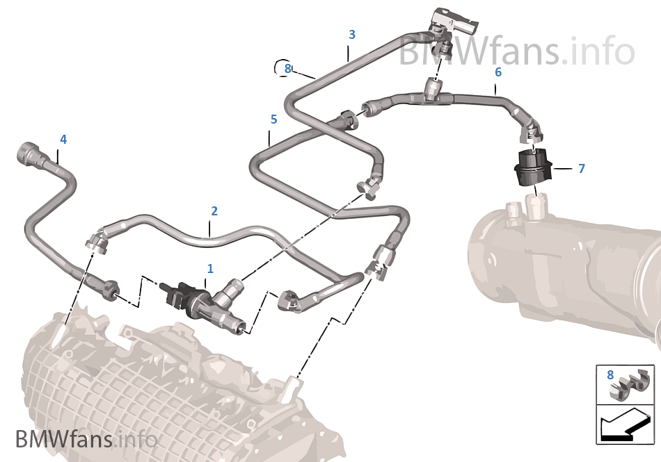 Tank EVAP vent valve / lines