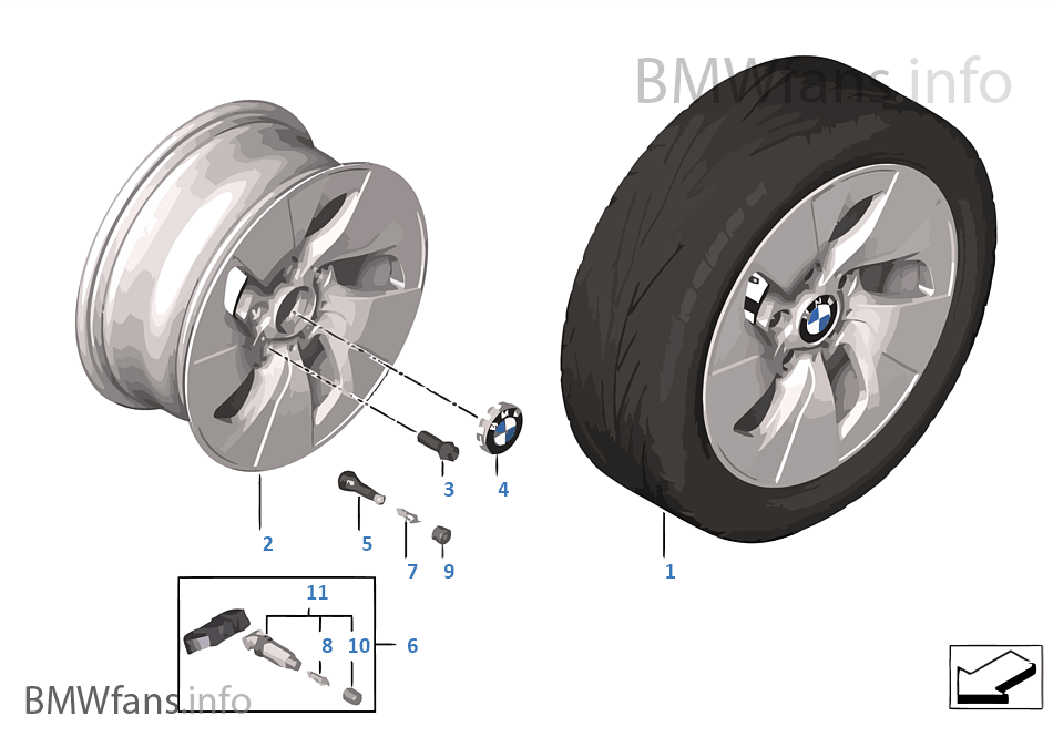 BMW LA wheel Turbine Styling 406 — 16''