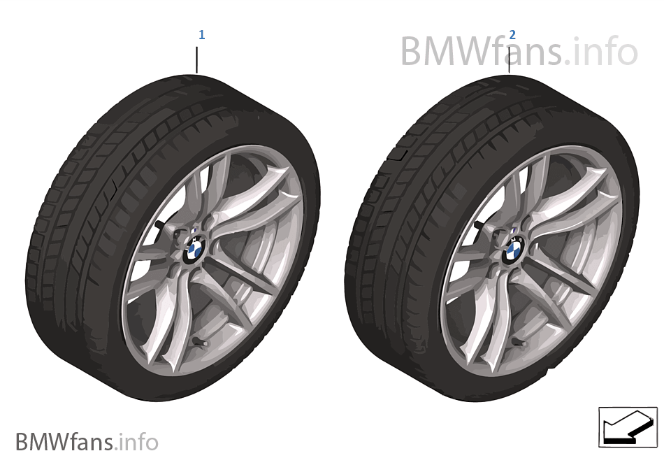 Winter wheel & tire M V-spoke 640M