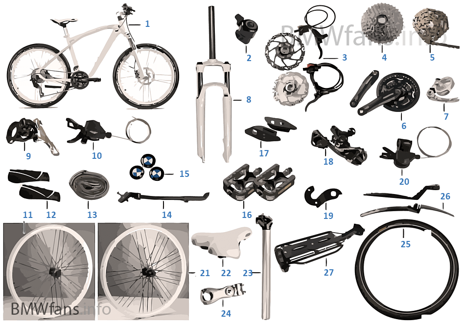 BMW Repl. parts — Cruise Bike 2014 white