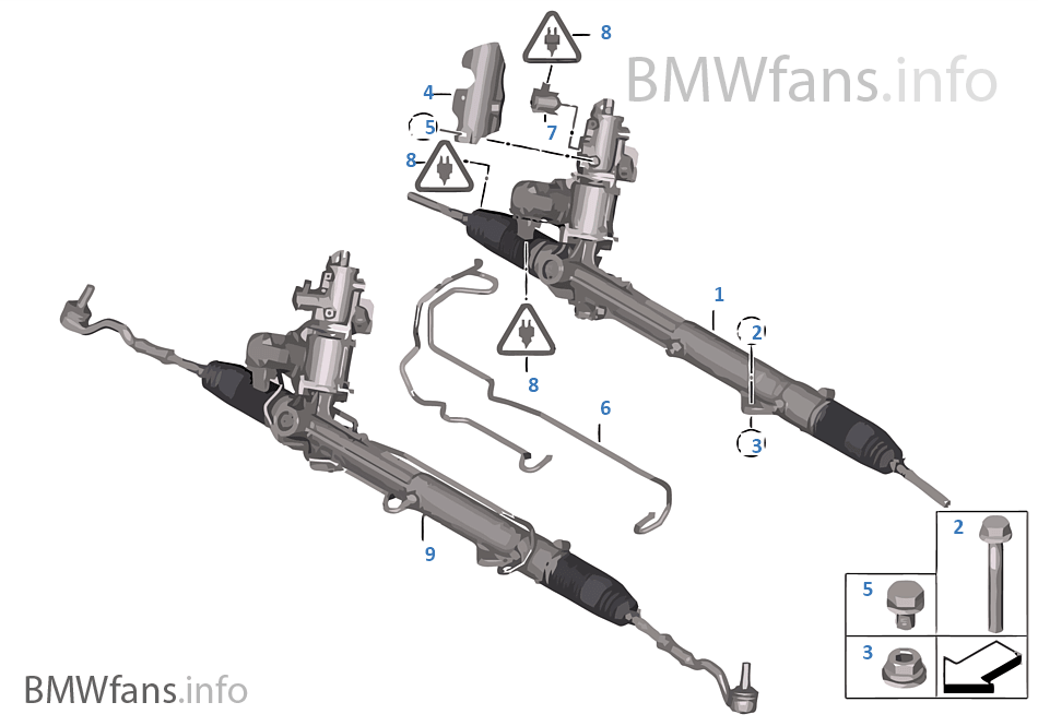 Hydro steering box-Active steering (AFS) | BMW X5 E70 LCI X5 35iX 