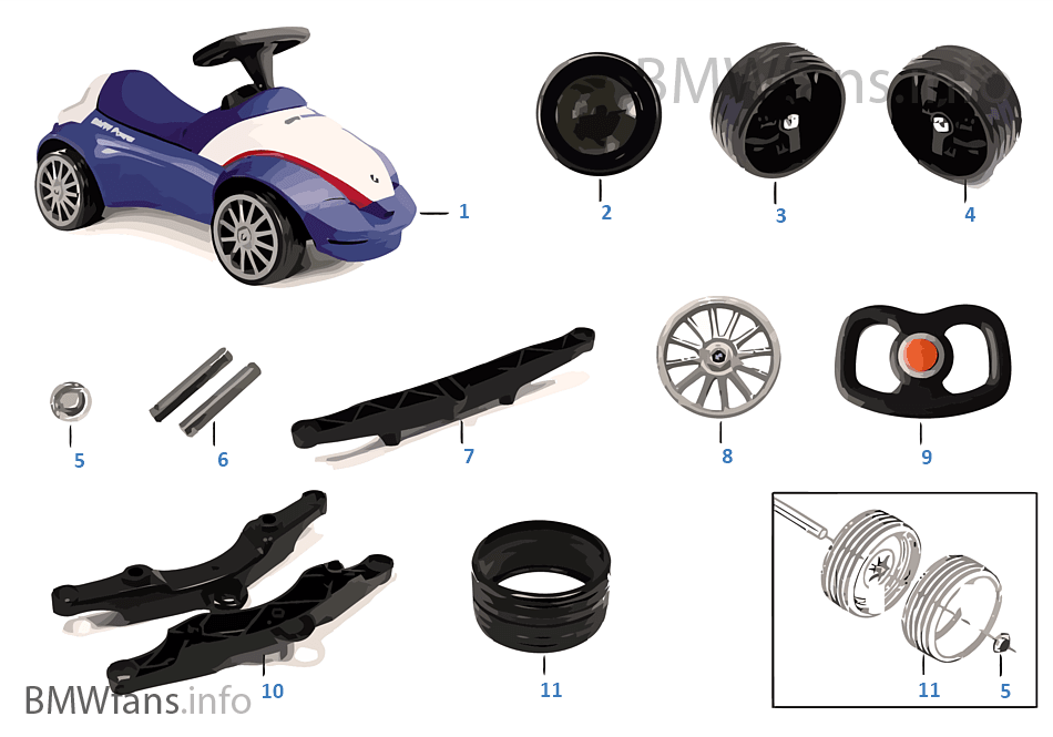 BMW 備件 - 兒童玩具車 II 賽車運動