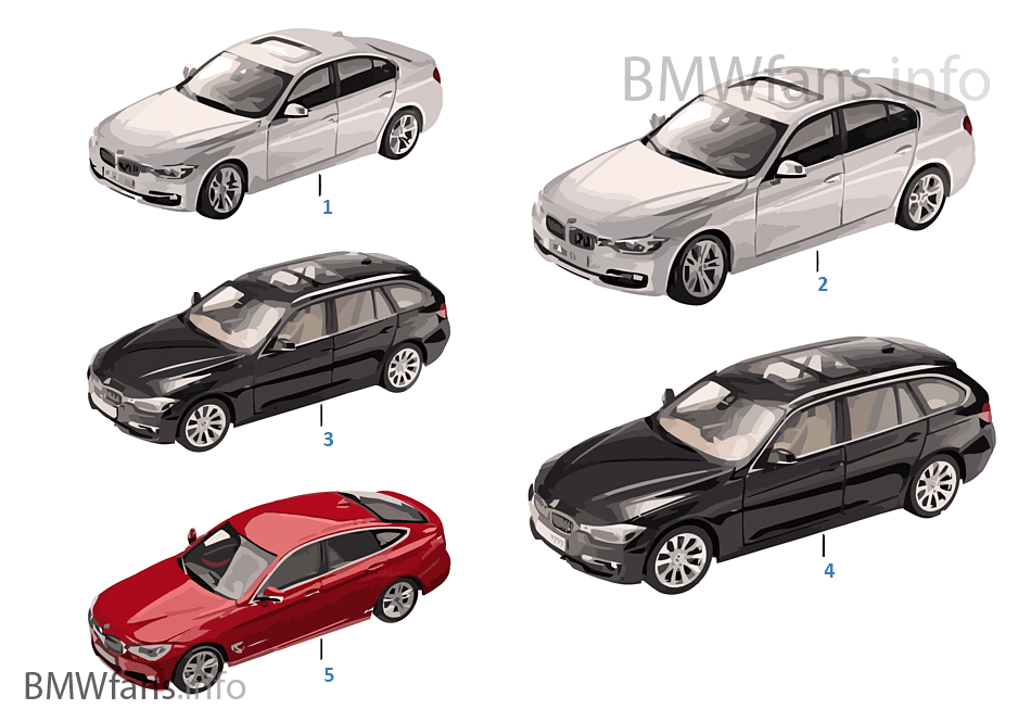 BMW Miniaturen — BMW 3er Serie 14/16