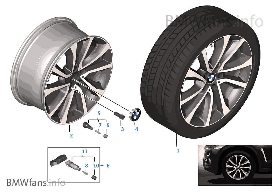 BMW LA wheel V-Spoke 595 — 19''