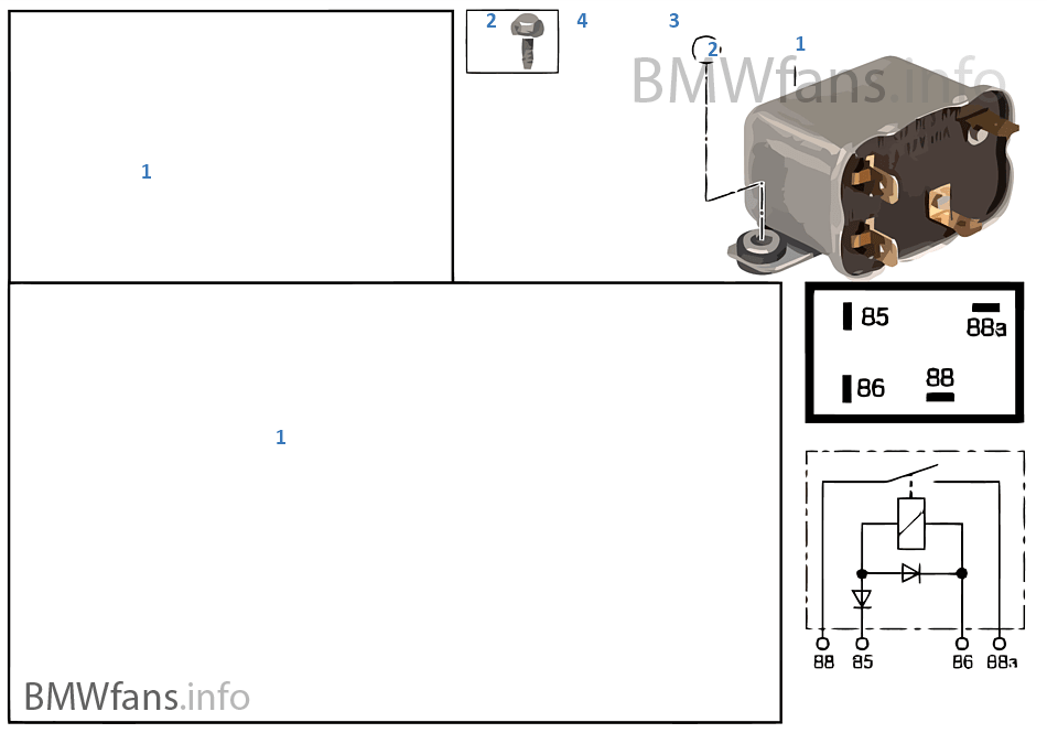 Relais batterijuitschakeling