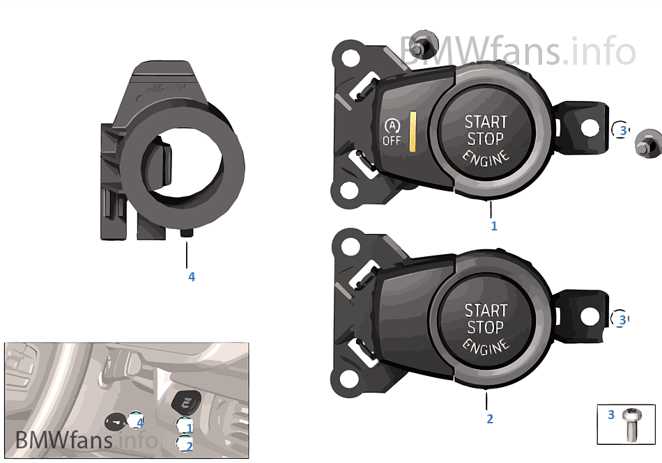 Switch, Start-Stop and ring antenna