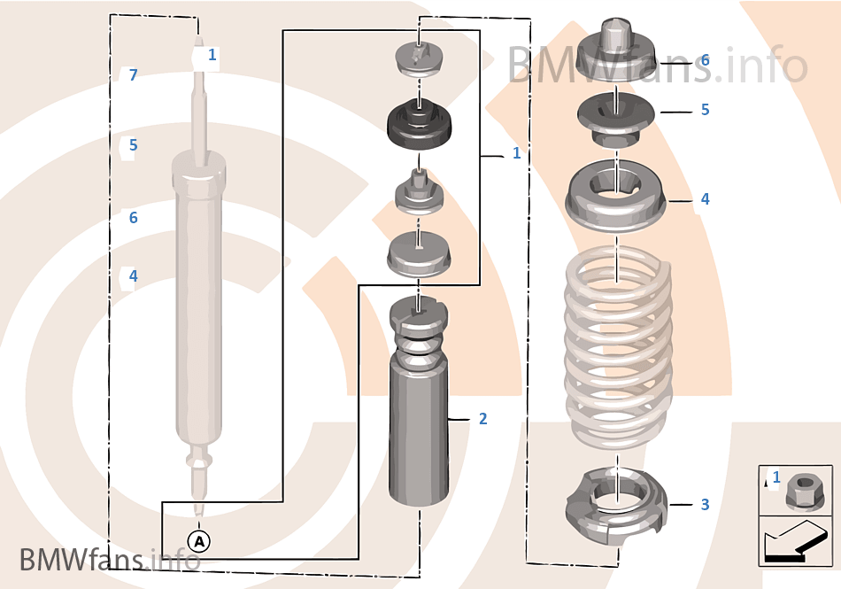 Kit di riparazione ammortizzatore post.